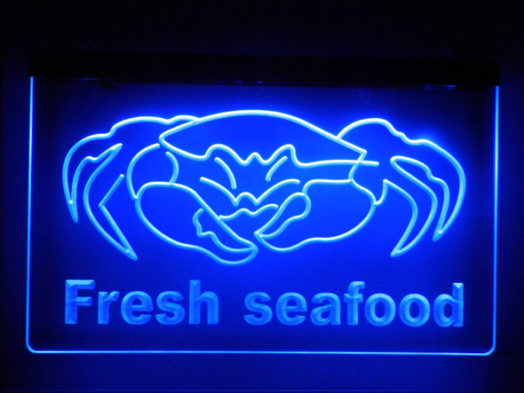 seafood, crab, led, neon, sign, acrylic, light